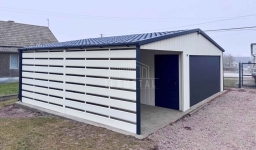 Garaż blaszany 6x6 wiata 3x6 brama drzwi okno blachodach rynny TS1281 Przemyśl - zdjęcie 9
