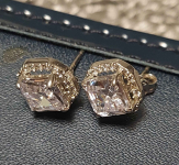 Kolczyki srebrne z cyrkonią Stare Miasto - zdjęcie 4