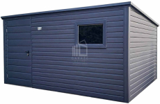 Schowek - domek ogrodowy 3,5x2,5m - Drzwi okno dach spad w tył ID970