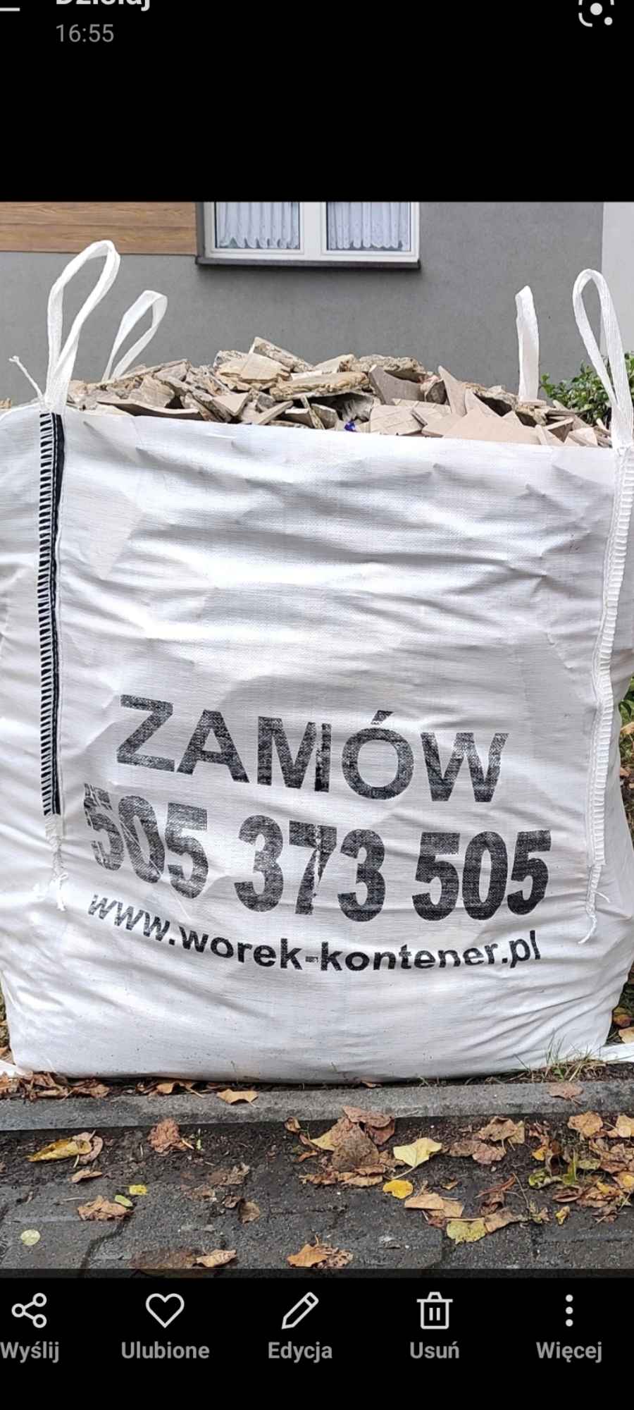 Wywóz gruzu w worku big bag 1m3 Tychy Sosnowiec Mysłowice Bytom Sosnowiec - zdjęcie 3