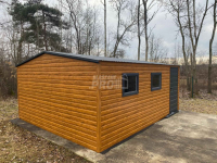 Schowek - Domek Ogrodowy 5x6m  2x okno -jasny orzech  spad w tył GP561 Niepołomice - zdjęcie 3