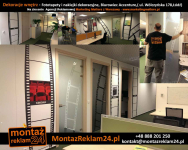 Wystrój wnętrz biur w dekoracje Warszawa | MontazReklam24.pl Wilanów - zdjęcie 1
