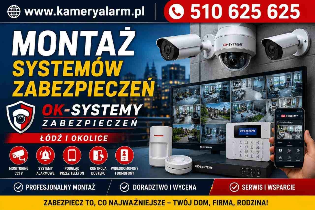 Montaż systemów zabezpieczeń Łódź | Monitoring CCTV | Alarmy | Kamery Śródmieście - zdjęcie 1