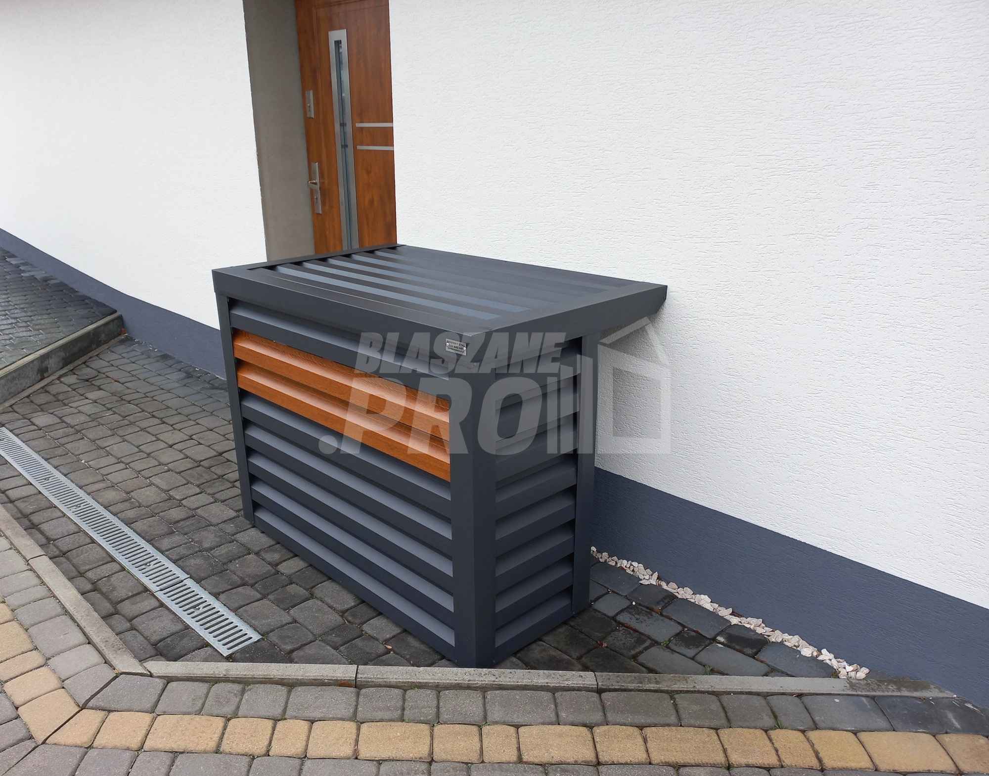 Osłona klimatyzatora - pompy ciepła 90x60x100 cm antracyt GP304 Oświęcim - zdjęcie 8