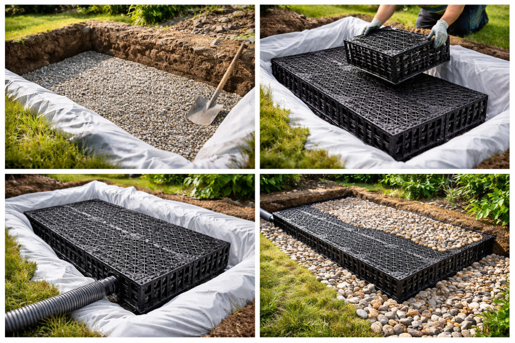 Modułowy drenaż rozsączający SPEED drain 60x60x5 Stare Miasto - zdjęcie 11