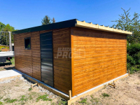 Garaż blaszany 4x6 Dach Płyta warstwowa Brama  + drzwi + okno GP170 Szczecinek - zdjęcie 9