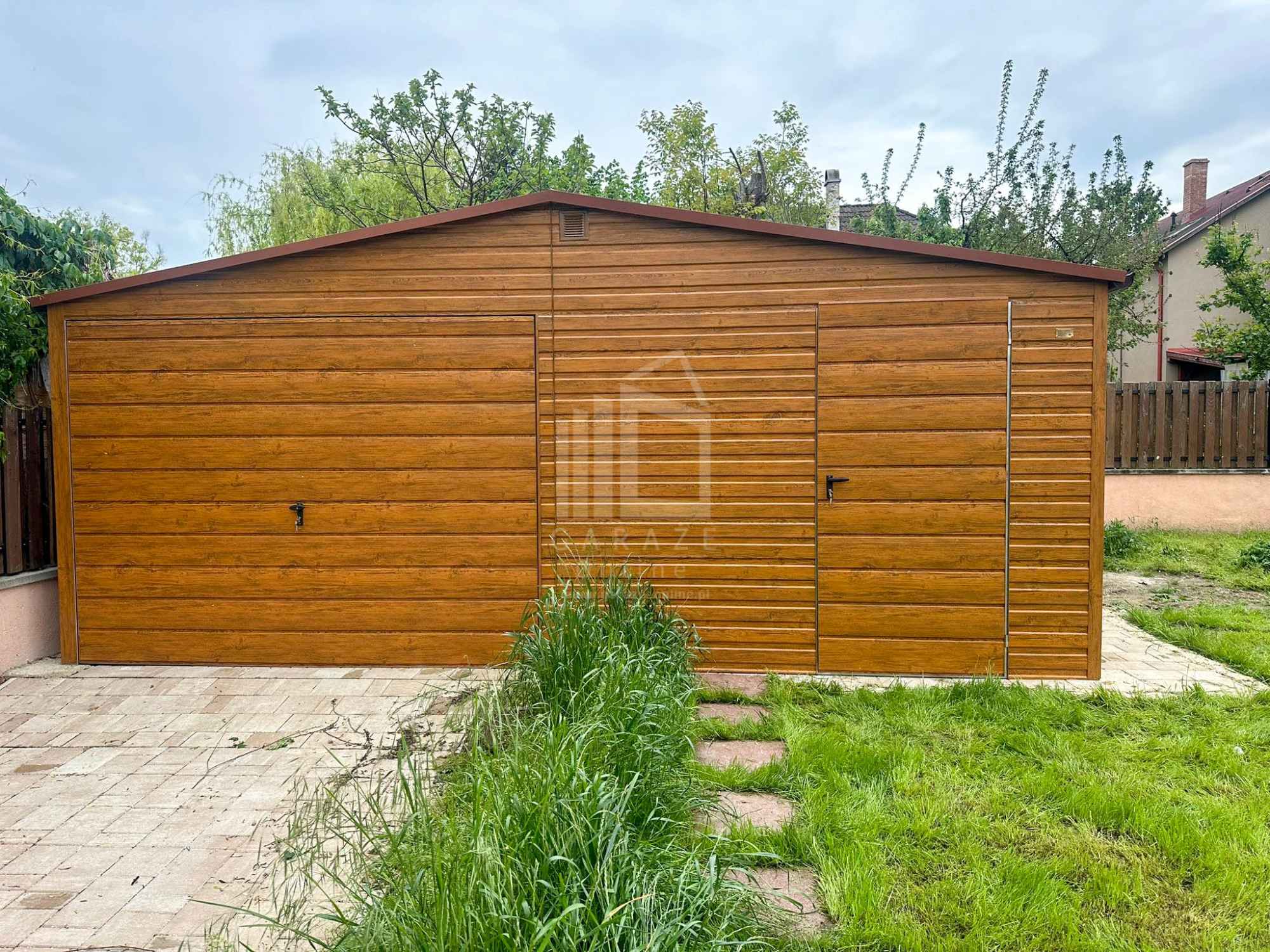 Garaż blaszany 6,2x6m - brama uchylna - drzwi  rynna dach ID1036 Inowrocław - zdjęcie 4