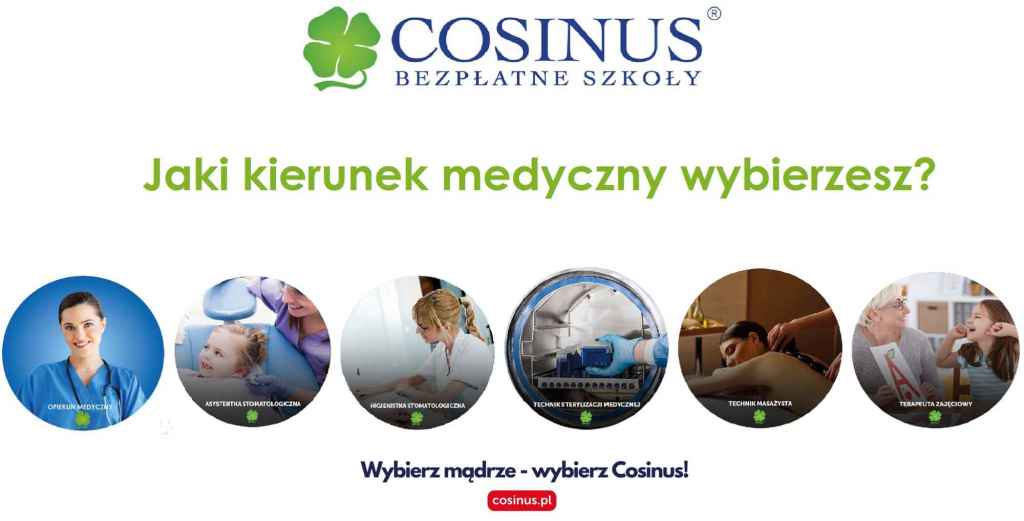 Zdobądź wykształcenie medyczne w szkole Cosinus w Skierniewicach Skierniewice - zdjęcie 1