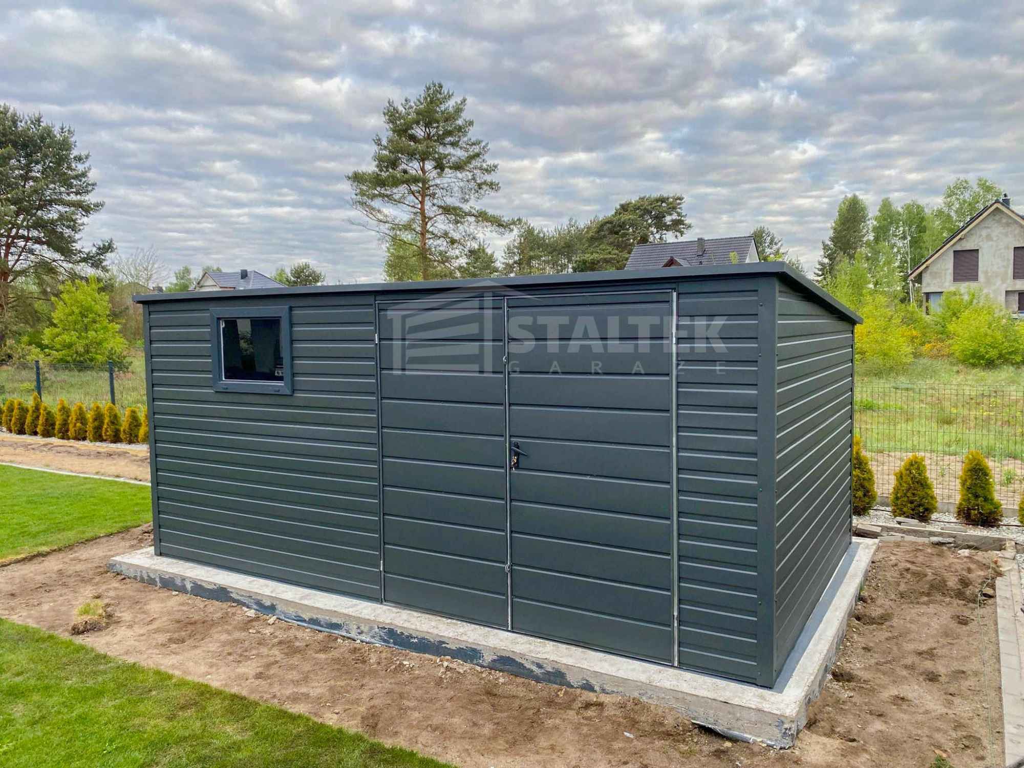 Schowek - Domek Ogrodowy 4,5x3m -  Drzwi  okno  dach ST186 Gryfice - zdjęcie 3