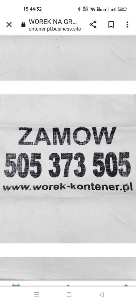 Worek na Gruz 1m3 Big Bag Dostawa Katowice Bytom Chorzów Tychy Bytom - zdjęcie 1