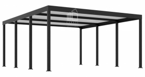 CarPort PREMIUM - Wiata samochodowa 5x5 Antracyt - ID959