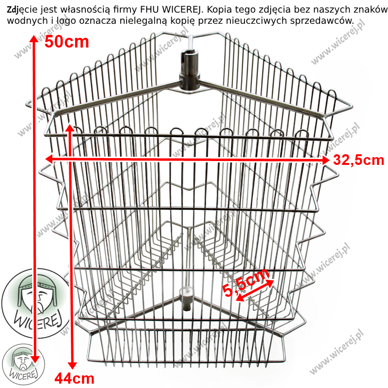 Wirnik 3 ramkowy nierdzewny do miodarki, Kosz do wirówki 3 plastrowej Jaśliska - zdjęcie 8