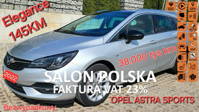 Opel Astra 2022 Tylko Salon Polska Bezwypadkowe 1Właściciel GWARANCJA Białystok - zdjęcie 1