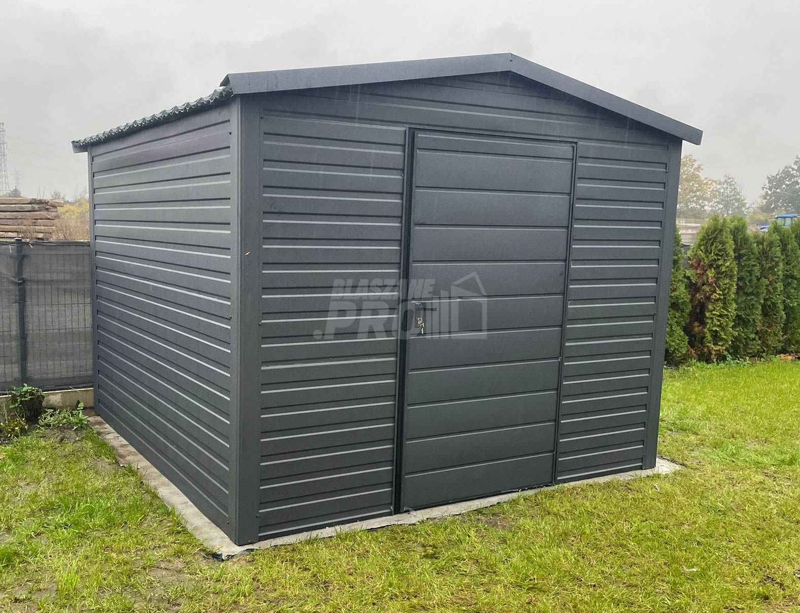Domek Ogrodowy 3x3 Drzwi Dach dwuspadowy Blachodachówka Antracyt GP237 Jastrzębie-Zdrój - zdjęcie 2