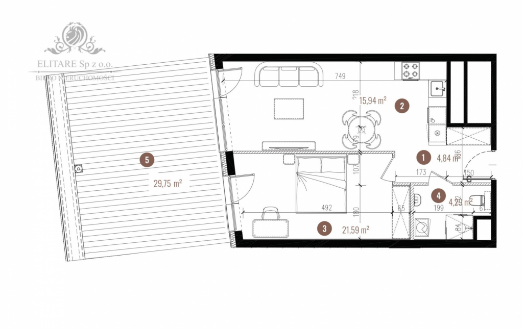 Apartament 46,66m2, 2 pok. w Centrum Wrocławia/Stare Miasto, Szczepin Wrocław - zdjęcie 6