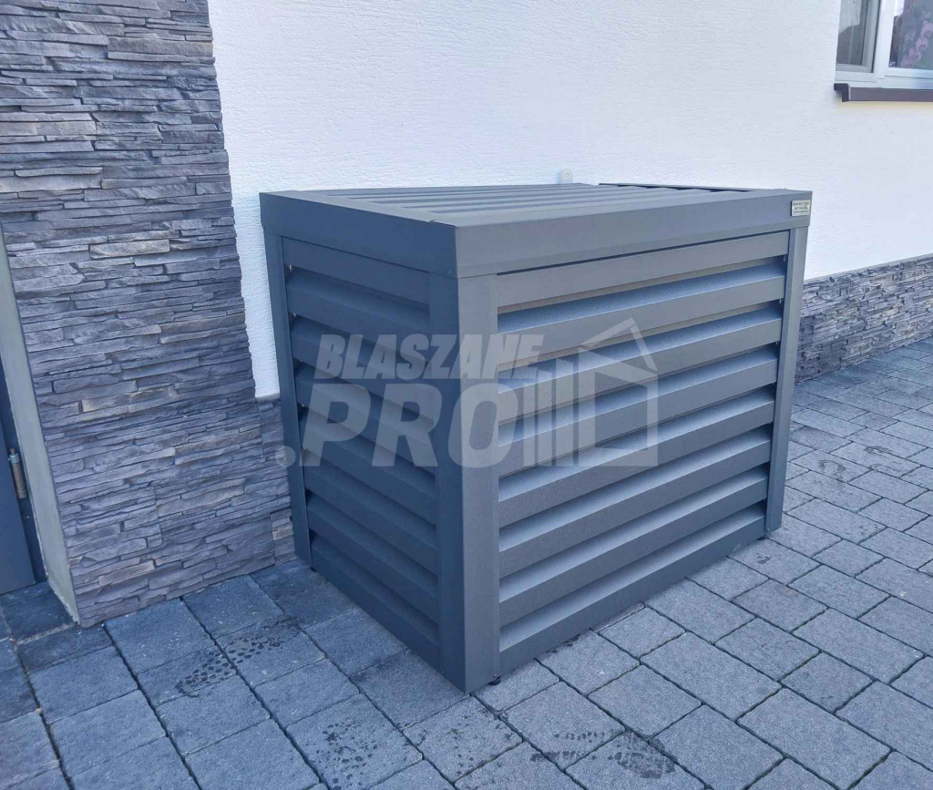 Osłona klimatyzatora - pompy ciepła 60x40x90 cm Antracyt GP292 Koszalin - zdjęcie 3