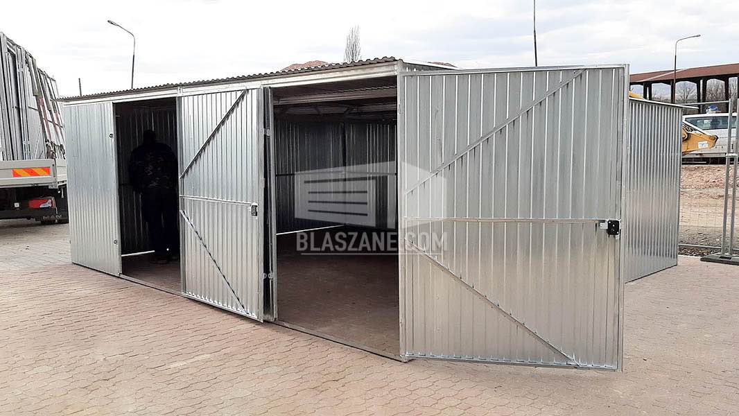 Blaszak - Garaż Blaszany 6x5  - Brama - Ocynk - dach Spad w Tył BL103 Busko-Zdrój - zdjęcie 5