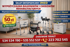 Wypożyczalnia balkoników i chodzików rehabilitacyjnych – Warszawa
