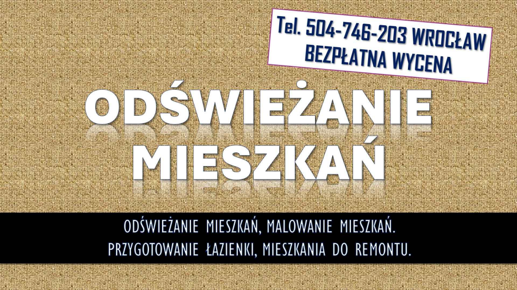 Odświeżenie i malowanie mieszkania, tel. 504-746-203, Wrocław. Psie Pole - zdjęcie 1
