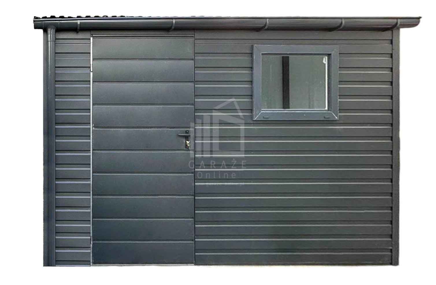 Schowek domek ogrodowy 3,5x1,2m 2x drzwi okno dach  rynna ID1049 Elbląg - zdjęcie 1