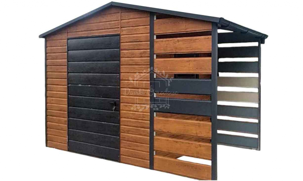 Domek Ogrodowy   2x2  wiata 1x2 2x okno  drewnopodobny  Dwuspad ID717 Zamość - zdjęcie 1