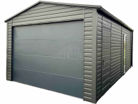 Garaż blaszany 5x6m - brama segmentowa okno drzwi dach  rynny TS1194