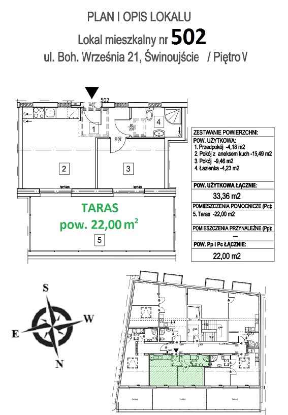 Przestronny penthouse z tarasem – centrum Świnoujścia. Świnoujście - zdjęcie 3