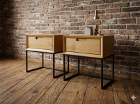 Dębowe szafki nocne LOFT