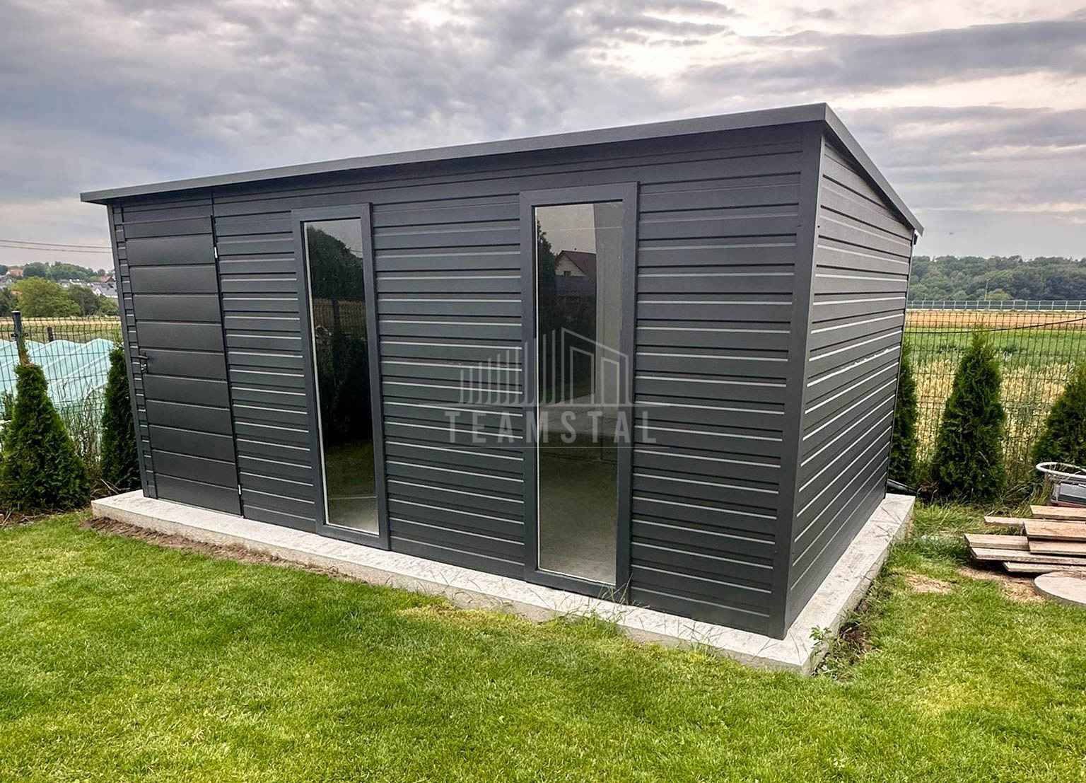 Schowek - Domek 5x2m - drzwi 2x okno  spad w tył TS1142 Śródmieście - zdjęcie 4