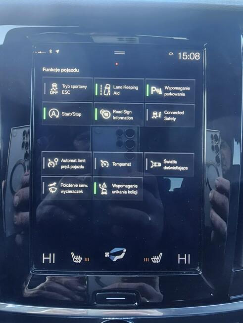 Volvo V90 2.0 benz T5 250PS 119tys km Skóra ACC AutoPilot   BEZWYPADEK Myszków - zdjęcie 10