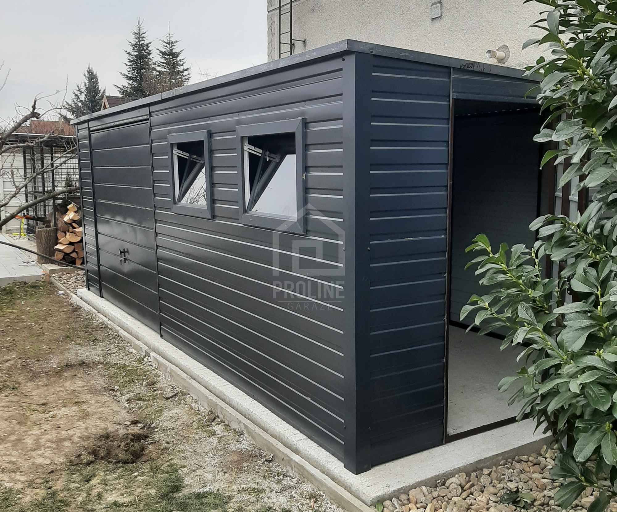 Schowek - Domek Ogrodowy 6x3 - Brama - 2x okno drzwi dach w tył PLG105 Gniezno - zdjęcie 5