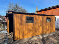 Garaż blaszany 5,5x6 2x Brama uchylna + drzwi + 2x okno - rynny GP278 Dobre Miasto - zdjęcie 8