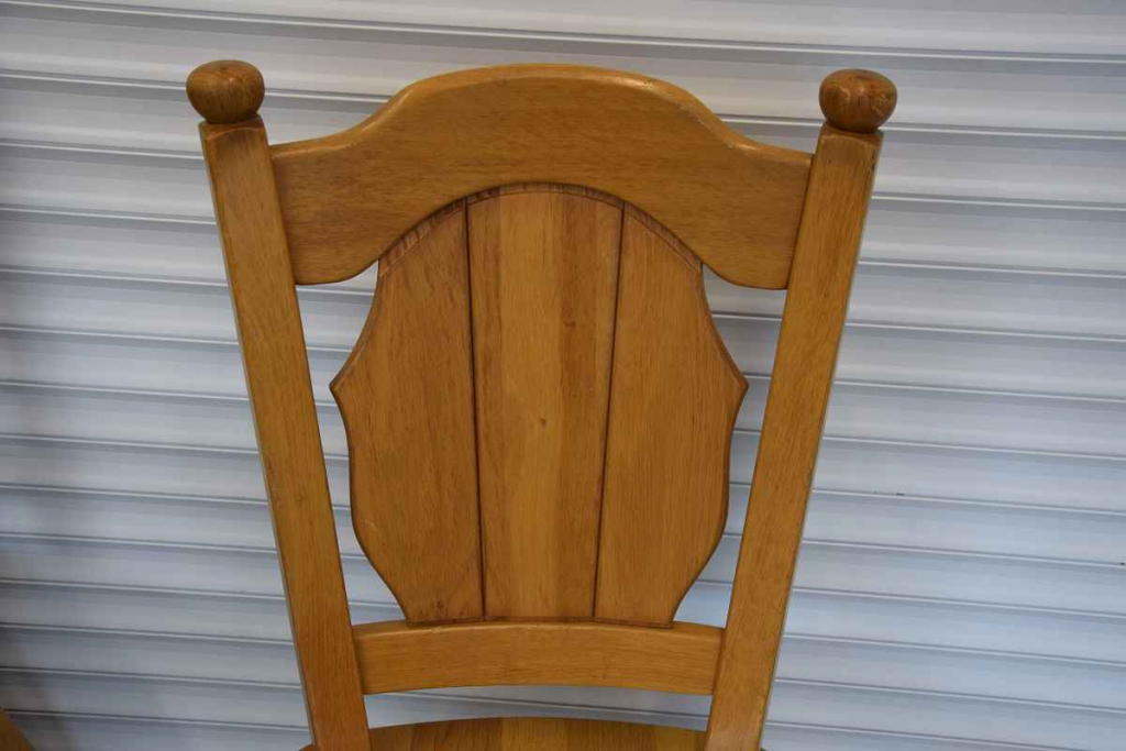 stół rozkładany i 4 krzesła - komplet z drewna dębowego - jak nowy Olsztyn - zdjęcie 10