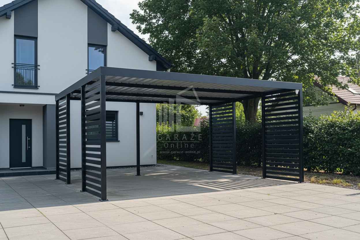 CarPort PREMIUM - wiata samochodowa 6x5,5dodatkowa zabudowa ID1179 Szczecin - zdjęcie 3