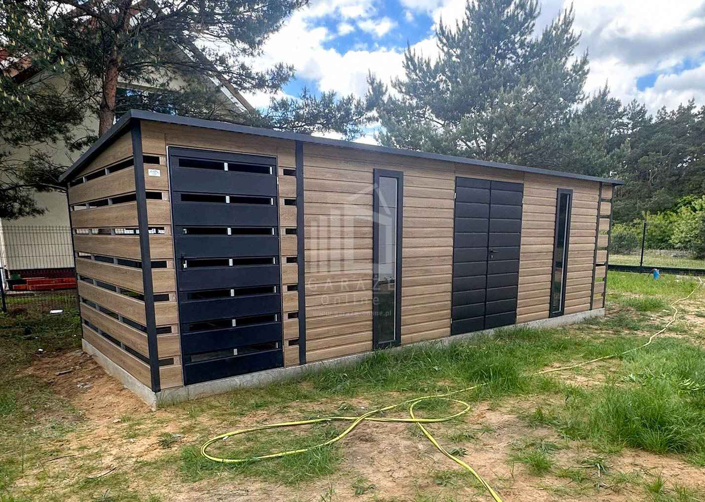 Schowek ogrodowy PREMIUM 6x2,5m wiata 0,5m wiata 1,2m drzwi ID1057 Radom - zdjęcie 3