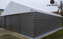 Hale namiotowe/magazyny całoroczne solidne konstrukcje stalowe