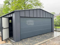 Garaż blaszany Premium 6x5,8 Brama drzwi okno rynny Blacha rąbek GP648 Kielce - zdjęcie 3