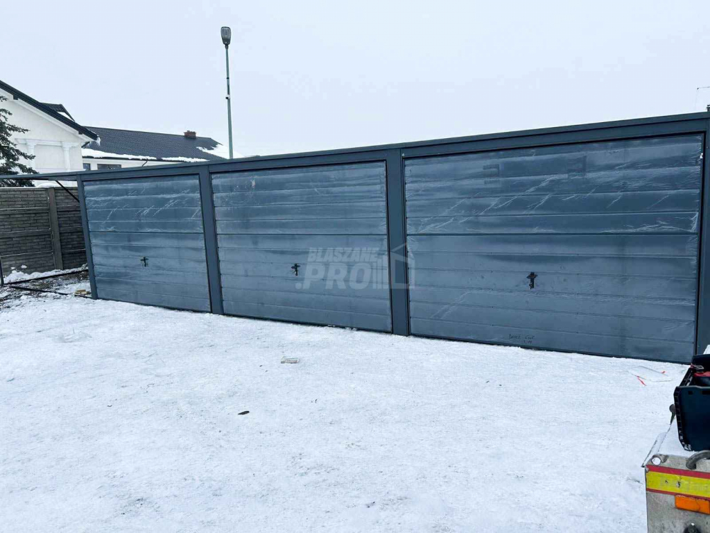 Garaż Blaszany 9x6 + wiata 3x6 -3x Brama uchylna dach Spad w tył GP258 Kłodzko - zdjęcie 4