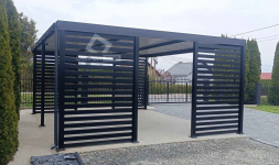 CarPort PREMIUM - wiata samochodowa 5x5 - antracyt   CP115 Oświęcim - zdjęcie 10