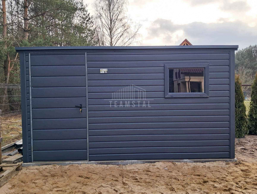 Schowek domek ogrodowy 3,5x2,5m - Drzwi okno  dach spad w tył TS1053 Jarocin - zdjęcie 4