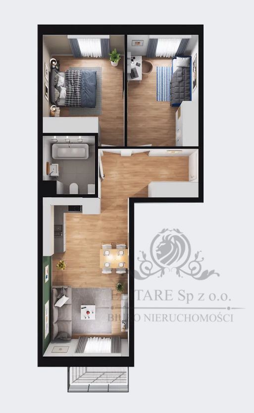 Mieszkanie 3pok, 56,91m2 z balkonem/ Krzyki, Brochów, Wrocław Wrocław - zdjęcie 10