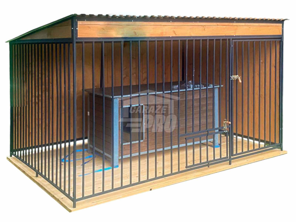 Kojec dla psów 4x2m - furtka - ściany zabudowane podłoga GP634 Kalwaria Zebrzydowska - zdjęcie 1