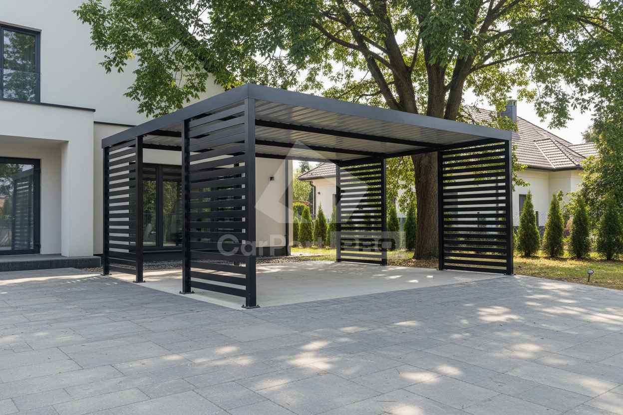 CarPort PREMIUM wiata samochodowa 4,5x5,5 dodatkowa zabudowa CP172 Sopot - zdjęcie 2