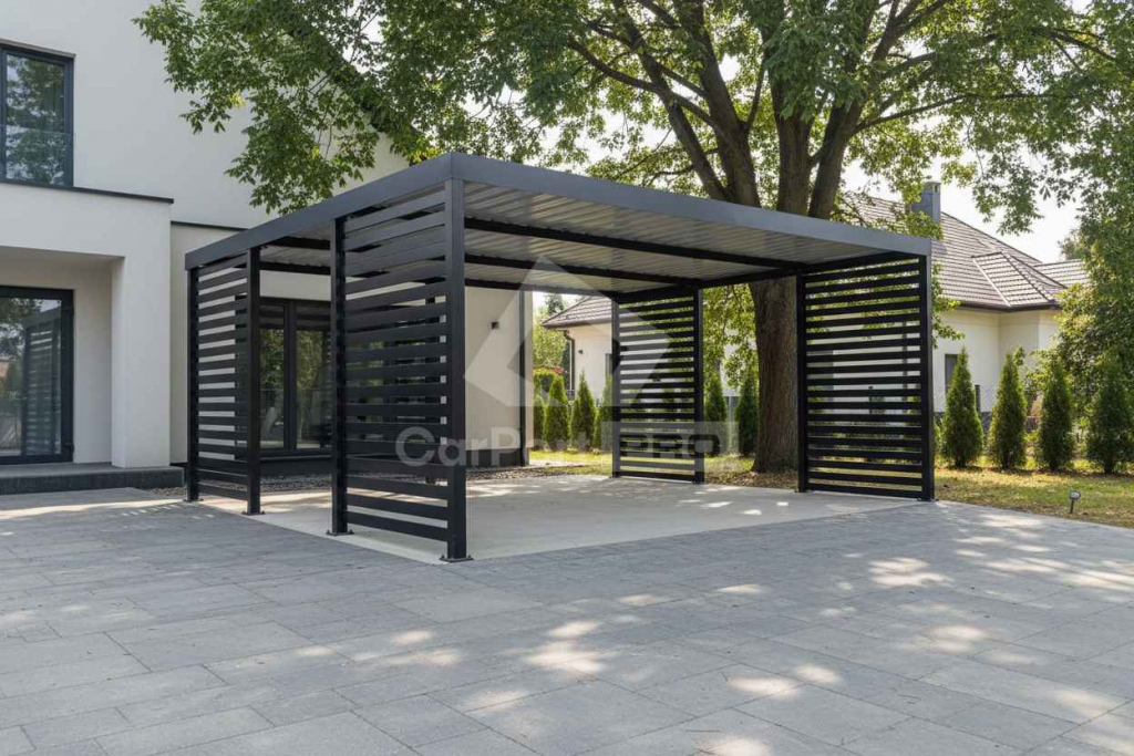 CarPort PREMIUM wiata samochodowa 4,5x5,5 dodatkowa zabudowa CP172 Sopot - zdjęcie 2