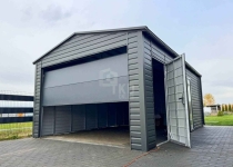 Garaż blaszany 5x6m  brama segmentowa okno  drzwi  dach rynny TKD421 Katowice - zdjęcie 2