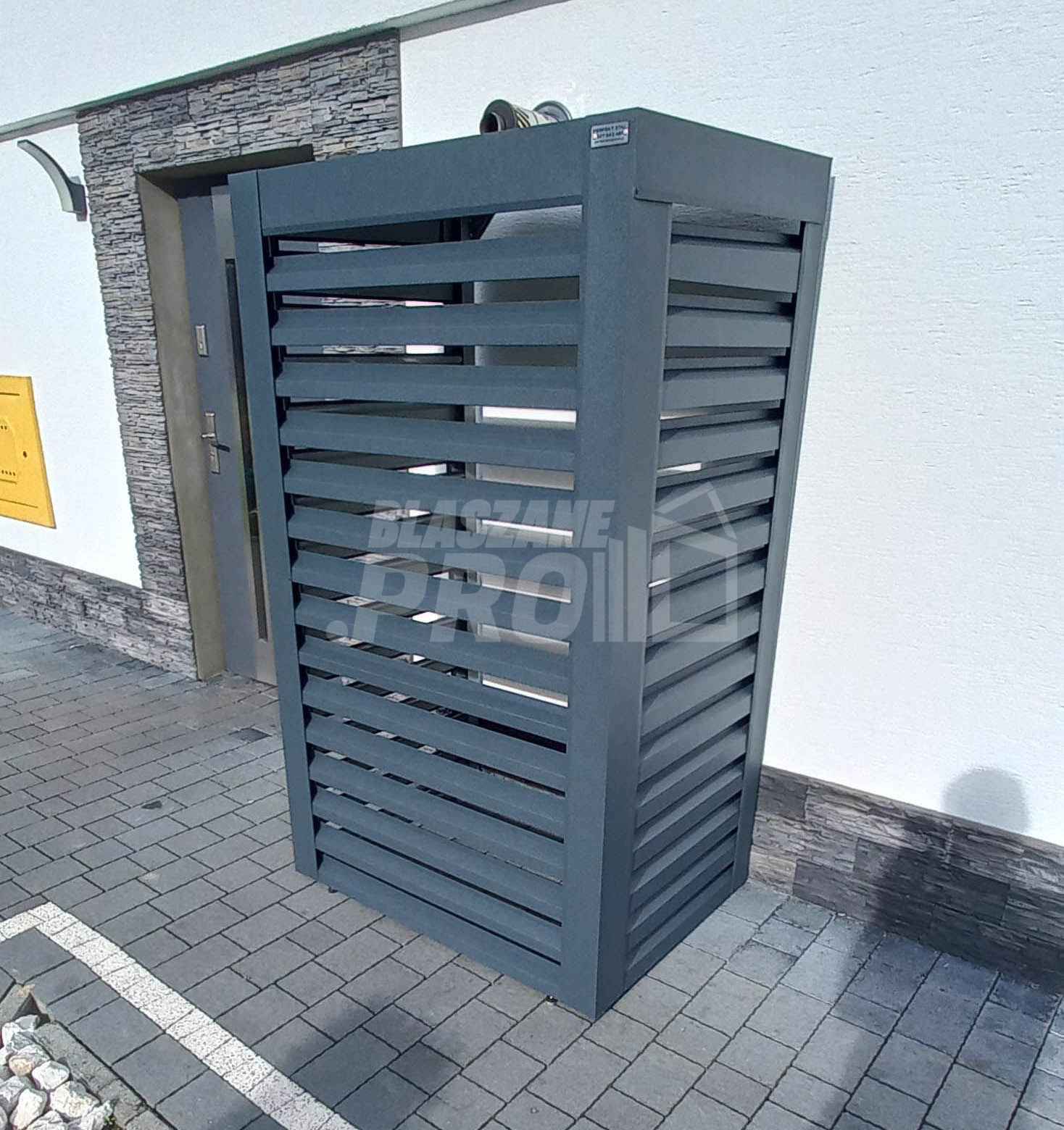 Osłona pompy ciepła 90x50x180 cm  antracyt  GP325 Jastrowie - zdjęcie 2