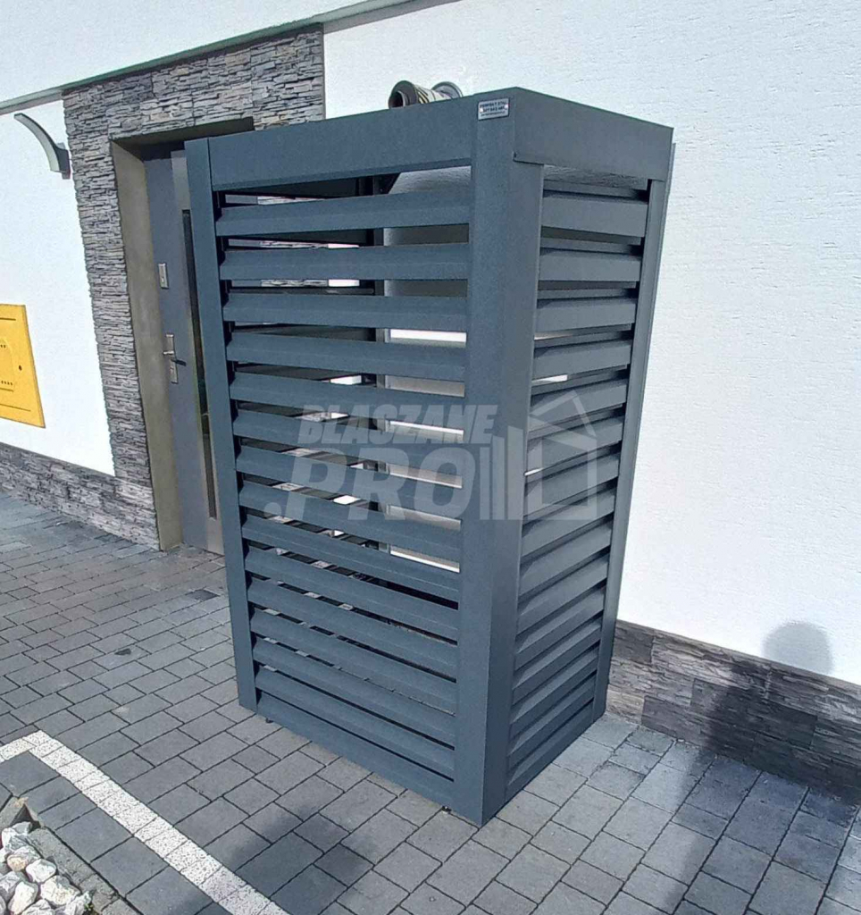 Osłona pompy ciepła 90x50x180 cm  antracyt  GP325 Jastrowie - zdjęcie 2