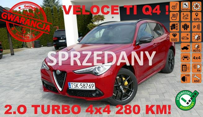 Alfa Romeo Stelvio VELOCE TI Q4 280 KM 4x4 !!! Gwarancja! Grójec - zdjęcie 1