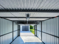 Rząd garaży 28x5,5m - 7x bramy uchylne  dach spad w tył  GP489 Lidzbark Warmiński - zdjęcie 8