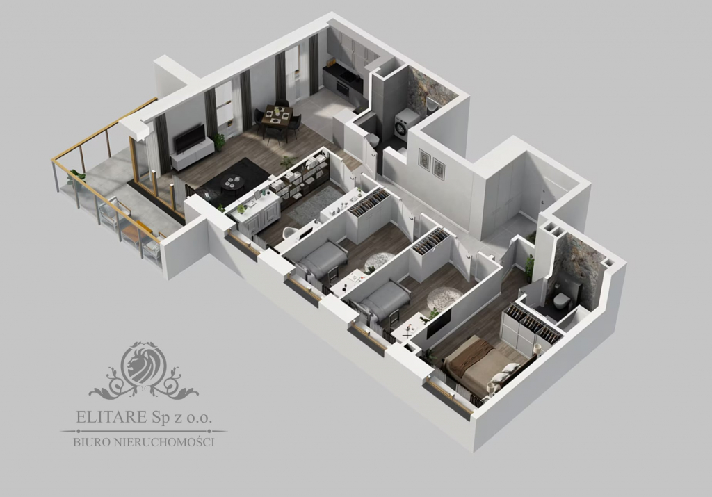 Apartament 91,91m2, 5 pokojowe z balkonem 13,01m2/ widok na rzekę Wrocław - zdjęcie 10